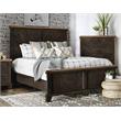 Bear Creek Chocolate and Honey Brown Queen Panel Bed