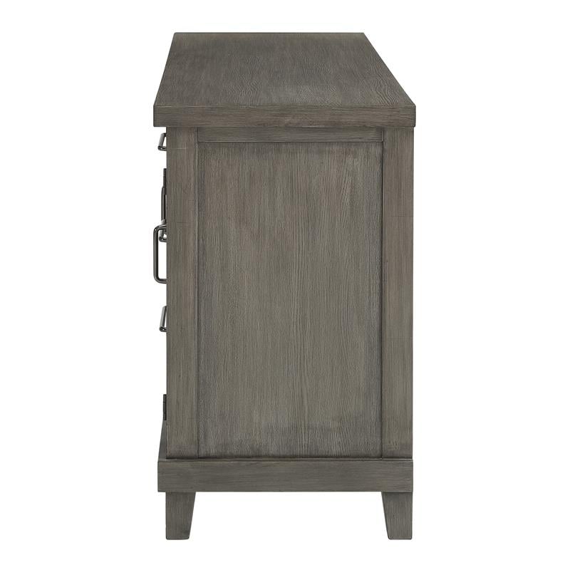 Steve Silver Mila Washed Gray Wood 3-Drawer Server