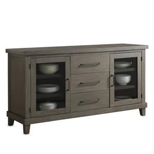 Steve Silver Mila Washed Gray Wood 3-Drawer Server