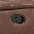 Steve Silver Katrine Brown Faux Leather Manual Recliner