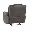Steve Silver Katrine Charcoal Gray Faux Leather Manual Recliner