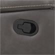 Steve Silver Katrine Charcoal Faux Leather Manual Reclining Loveseat