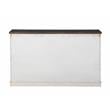 Joanna Ivory and Dark Oak Wood Farmhouse Style Server with Storage