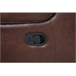 Steve Silver Keily Brown Faux Leather Manual Recliner Sofa