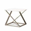 Steve Silver Zurich White Faux Marble Mixed Media 3-piece Occasional Set