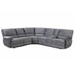 Steve Silver Simone Smoked Gray Polyester Fabric Power Reclining Sectional