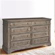 Highland Park Driftwood Gray Wood 8-drawer Dresser