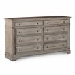 Highland Park Driftwood Gray Wood 8-drawer Dresser and Mirror