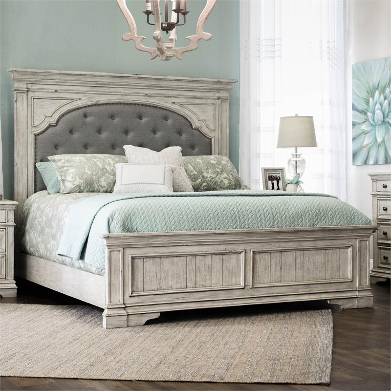 king upholstered bed