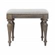 Highland Park Driftwood Gray Wood Vanity Bench