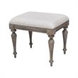 Highland Park Driftwood Gray Wood Vanity Bench