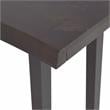 Jennings Cherry and Ebony Solid Wood Live Edge Sofa Bar Table