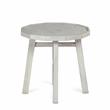 Steve Silver Paisley Distressed Alabaster White Wood End Table