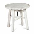Steve Silver Paisley Distressed Alabaster White Wood End Table