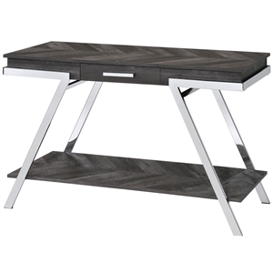 Steve Silver Roma Dark Gray Wood and Laminate Sofa Table
