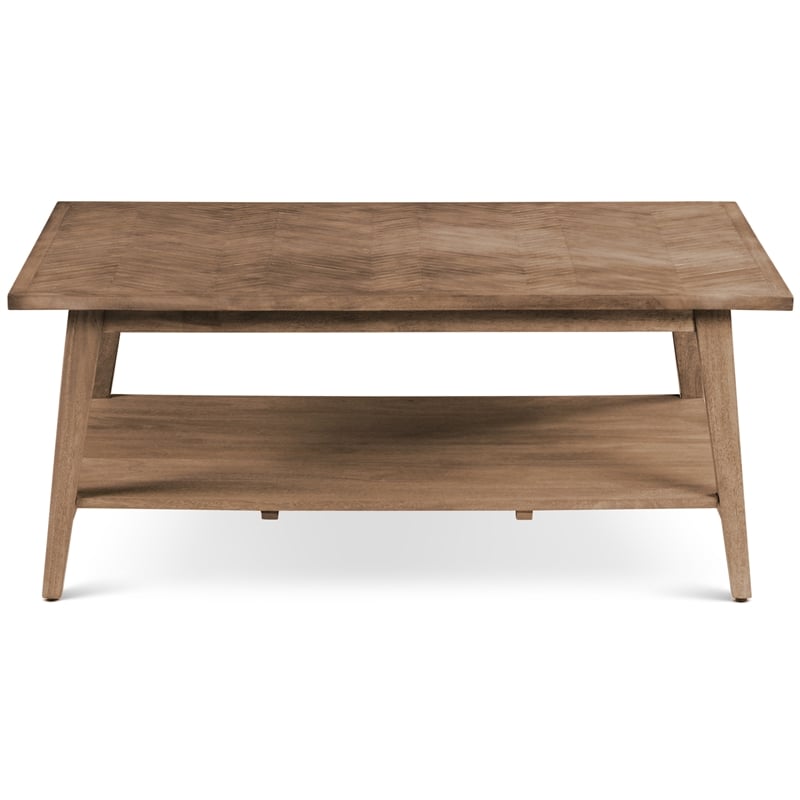 Steve Silver Milani Natural Wood Rectangle Cocktail Table