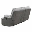 Steve Silver Cyprus Light Gray Fabric Recliner Console Loveseat