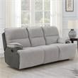 Steve Silver Cyprus Light Gray Fabric Recliner Sofa