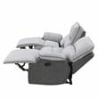 Steve Silver Cyprus Light Gray Fabric Recliner Sofa