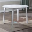 Steve Silver Naples White Wood Drop-leaf Dining Table