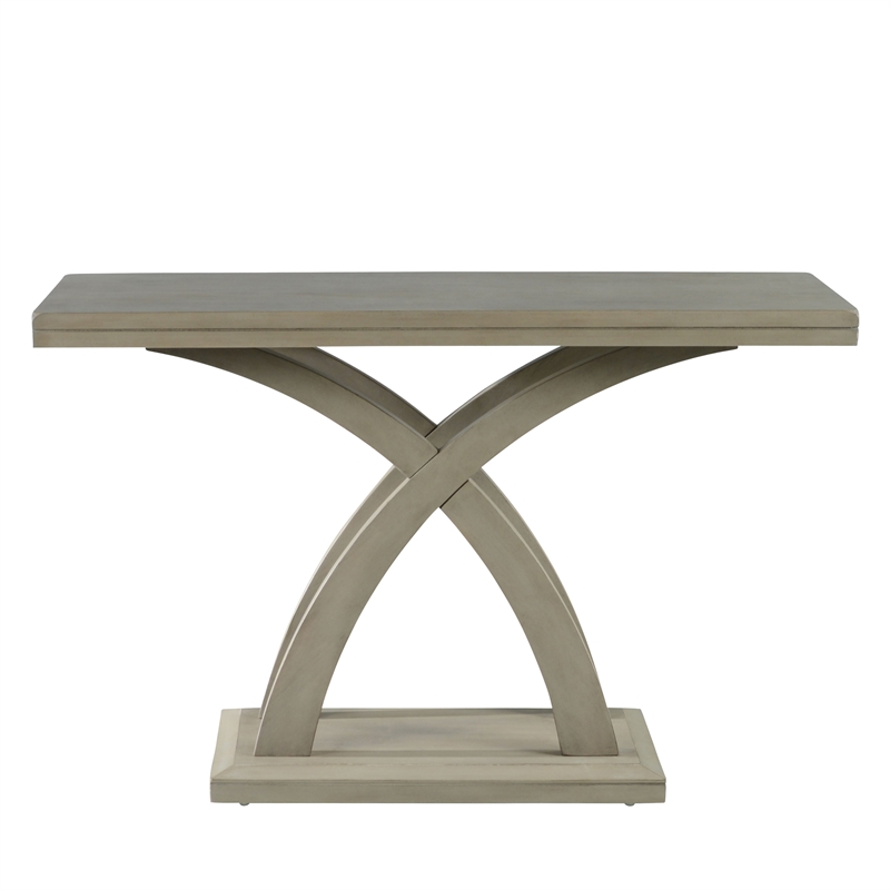 Steve Silver Jocelyn Gray Wood Sofa Table