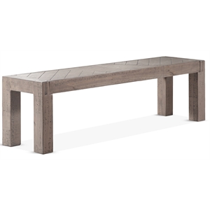 steve silver auckland weathered gray bench reclaimed