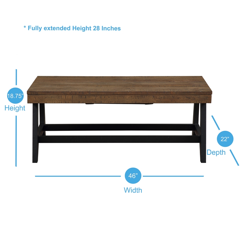 Steve Silver Ralston Caramel and Ebony 3-Piece Occasional Set