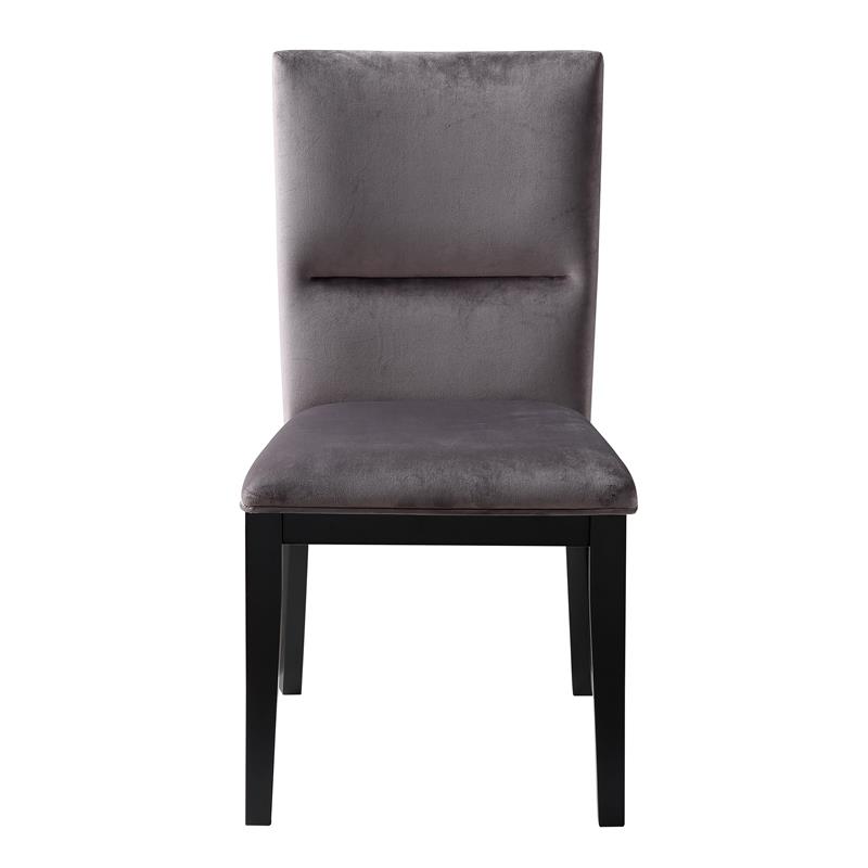 Steve Silver Amalie Gray Velvet Upholstered Side Chair