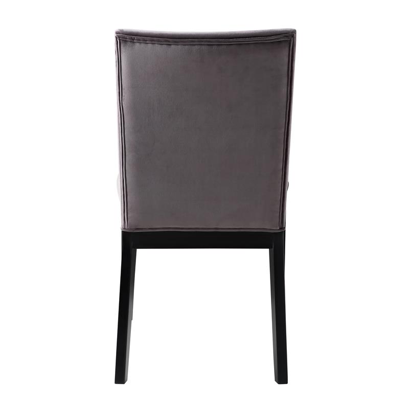 Steve Silver Amalie Gray Velvet Upholstered Side Chair
