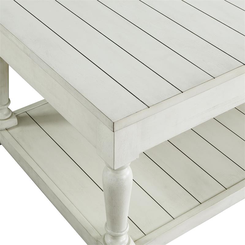 Steve Silver Hemingway White Alabaster Lift Top Coffee Table