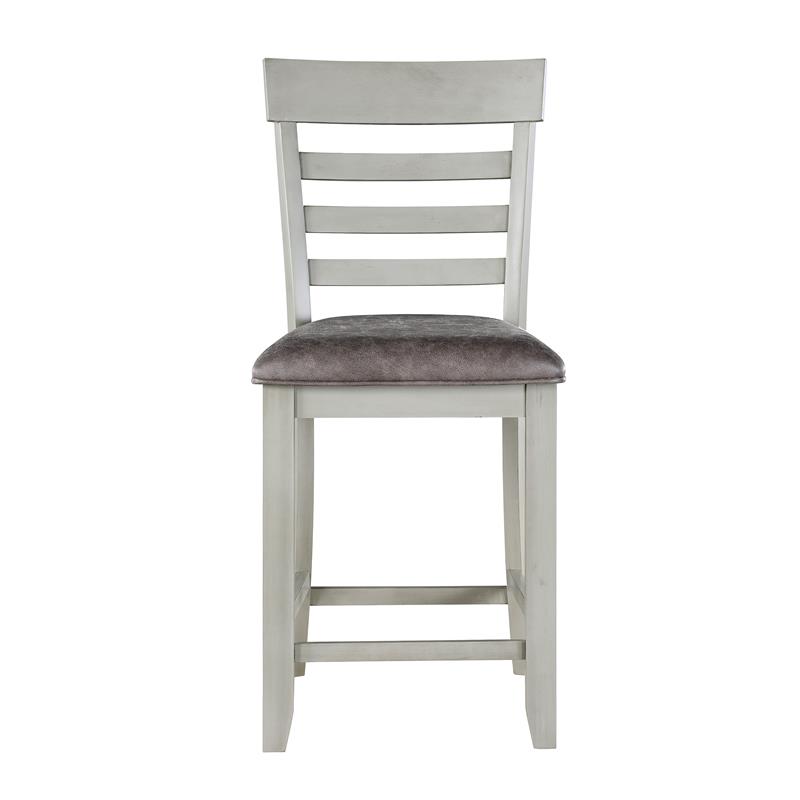 Steve Silver Hyland Stone Gray Wood Counter Chair