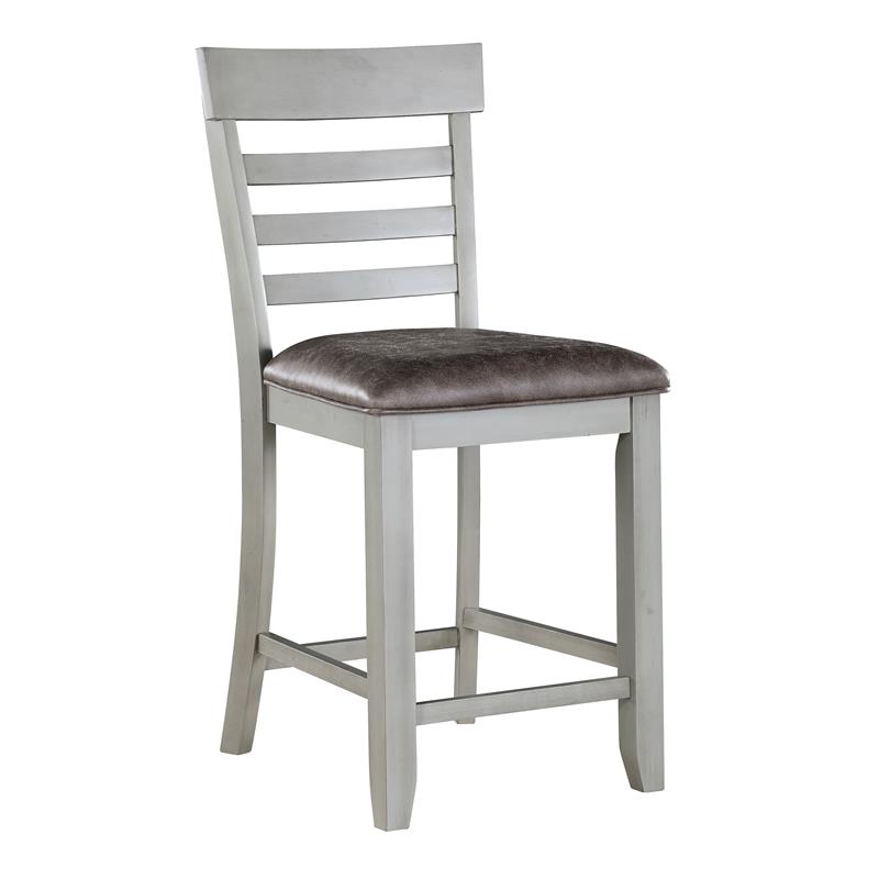 Steve Silver Hyland Stone Gray Wood Counter Chair