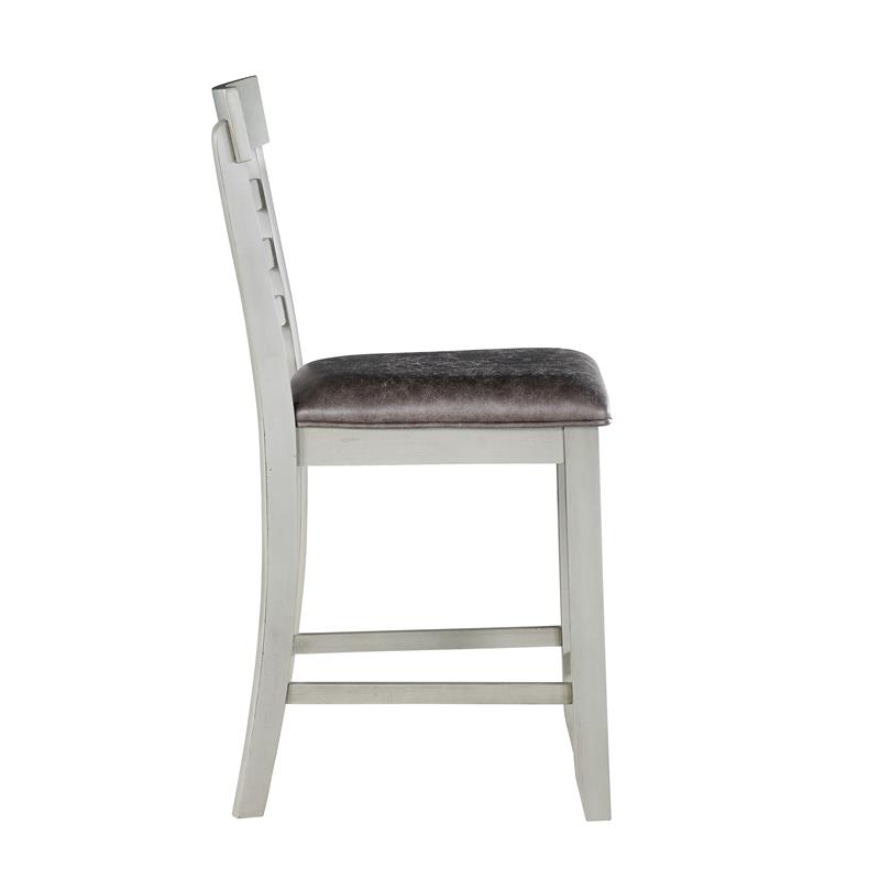Steve Silver Hyland Stone Gray Wood Counter Chair