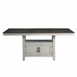 Steve Silver Hyland Stone Gray and Charcoal Wood Counter Table