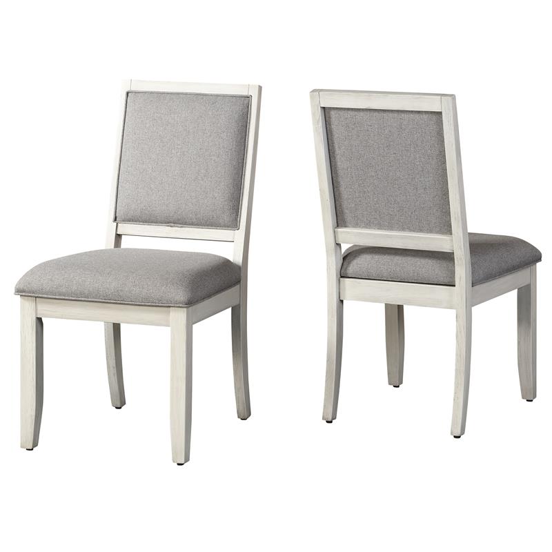 Steve Silver Canova Weathered White Wood Parsons Chair