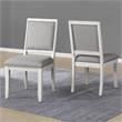 Steve Silver Canova Weathered White Wood 7-Piece Dining Set
