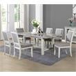 Steve Silver Canova Weathered White Wood 7-Piece Dining Set