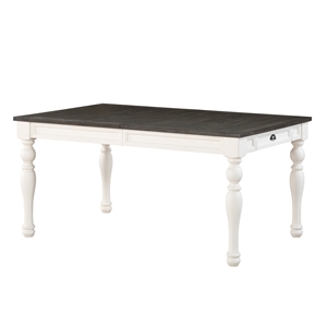 Steve Silver Joanna Two-tone Ivory and Dark Oak Dining Table