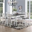 Steve Silver Joanna Two-tone Ivory and Dark Oak Counter Table