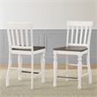 Steve Silver Joanna Two-tone Ivory and Dark Oak Counter Chair