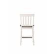 Steve Silver Joanna Two-tone Ivory and Dark Oak Counter Chair