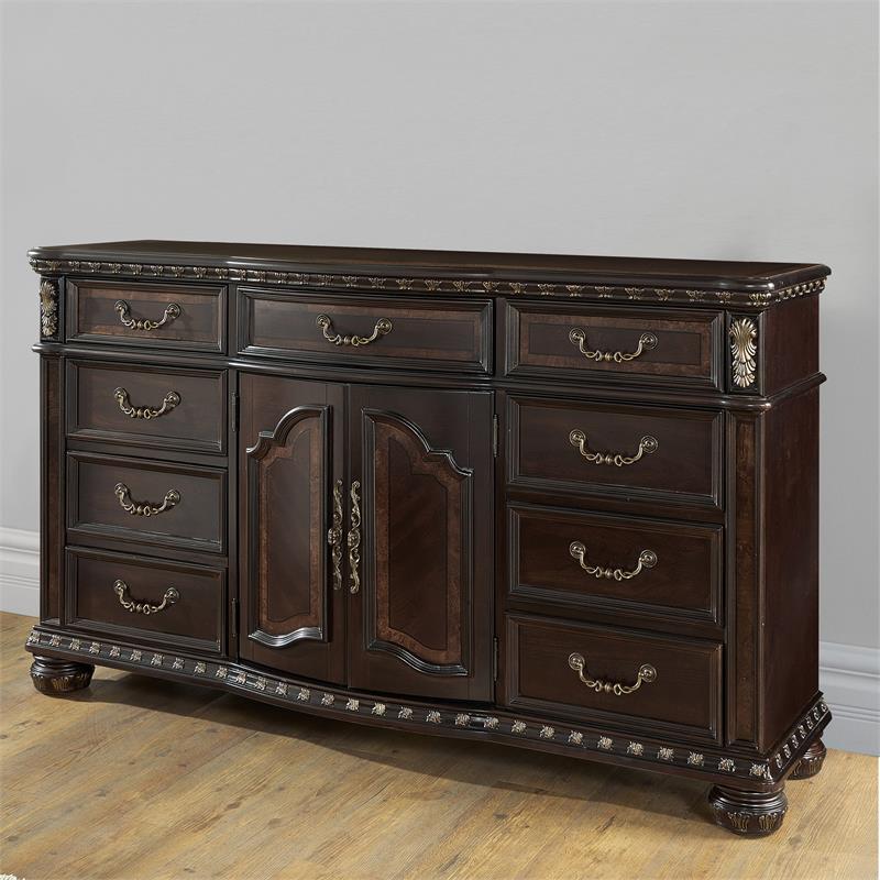 Steve Silver Monte Carlo Rich Cocoa Chocolate 9-drawer Dresser