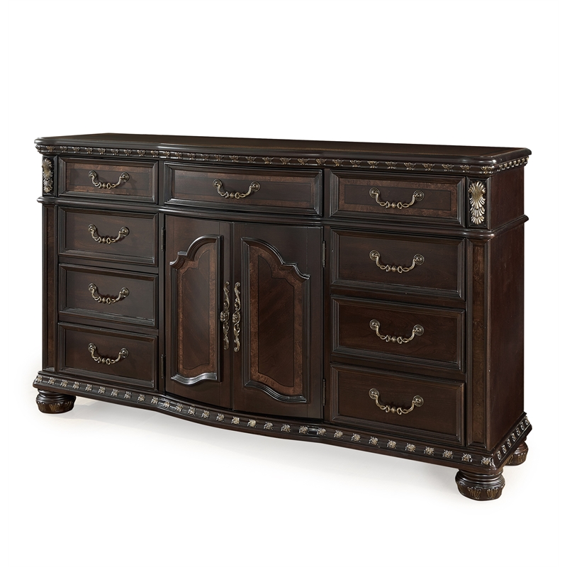 Steve Silver Monte Carlo Rich Cocoa Chocolate 9-drawer Dresser