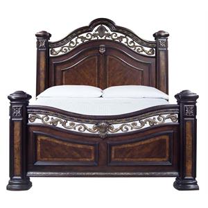 steve silver monte carlo rich cocoa chocolate king bed complete