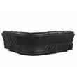Steve Silver Levin Black Faux Leather 3-piece Power Reclining Sectional