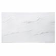 Sterling White Faux Marble and Deep Cherry Finish Dining Table