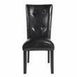 Sterling White Faux Marble and Wood 7-piece Dining Set in Black