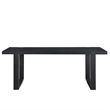 Yves Extendable Rubbed Charcoal Counter Table with 18-inch Leaf