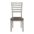 Abacus Two-tone Smokey Alabaster and Brown Side Chair