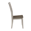 Abacus Two-tone Smokey Alabaster and Brown Side Chair